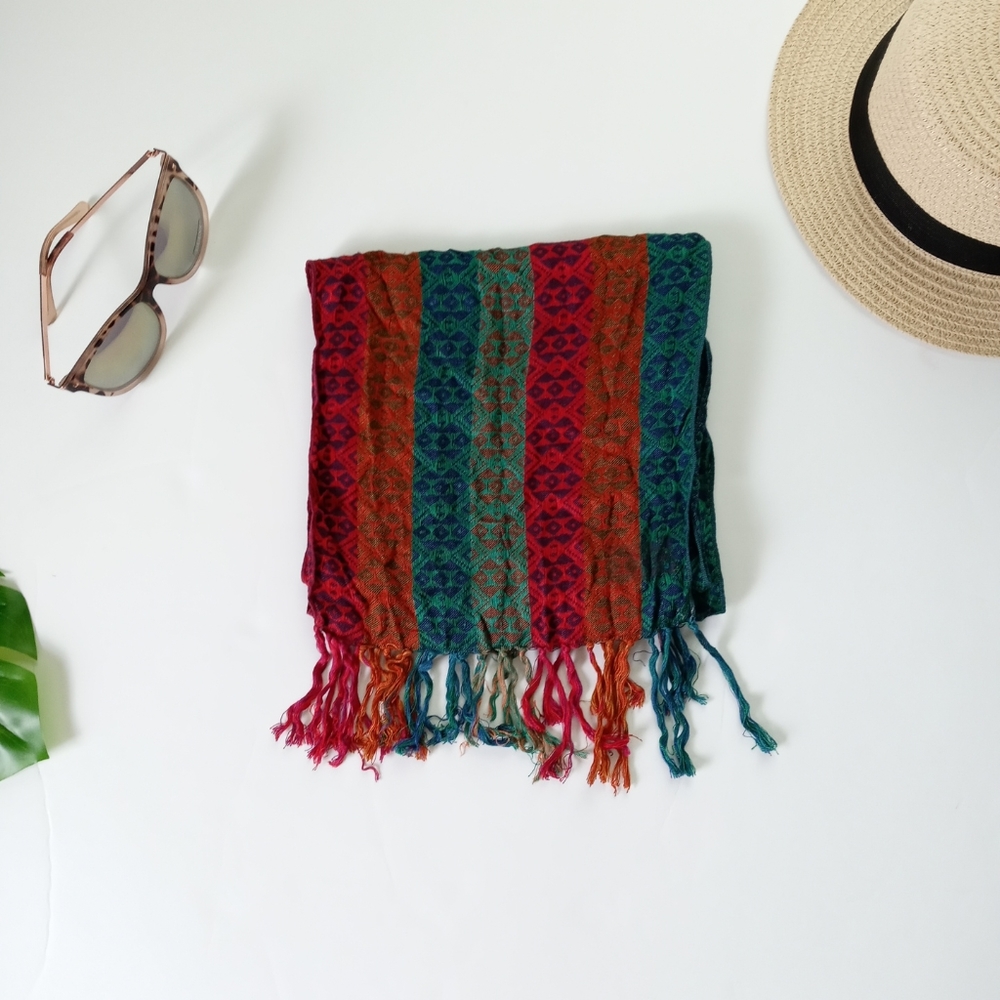 Ladies Bohemian Scarf Multi Color